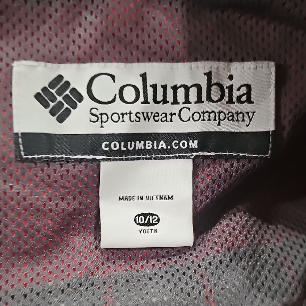 Columbia Kids Red and Brown Raincoat - Picture 5 of 5